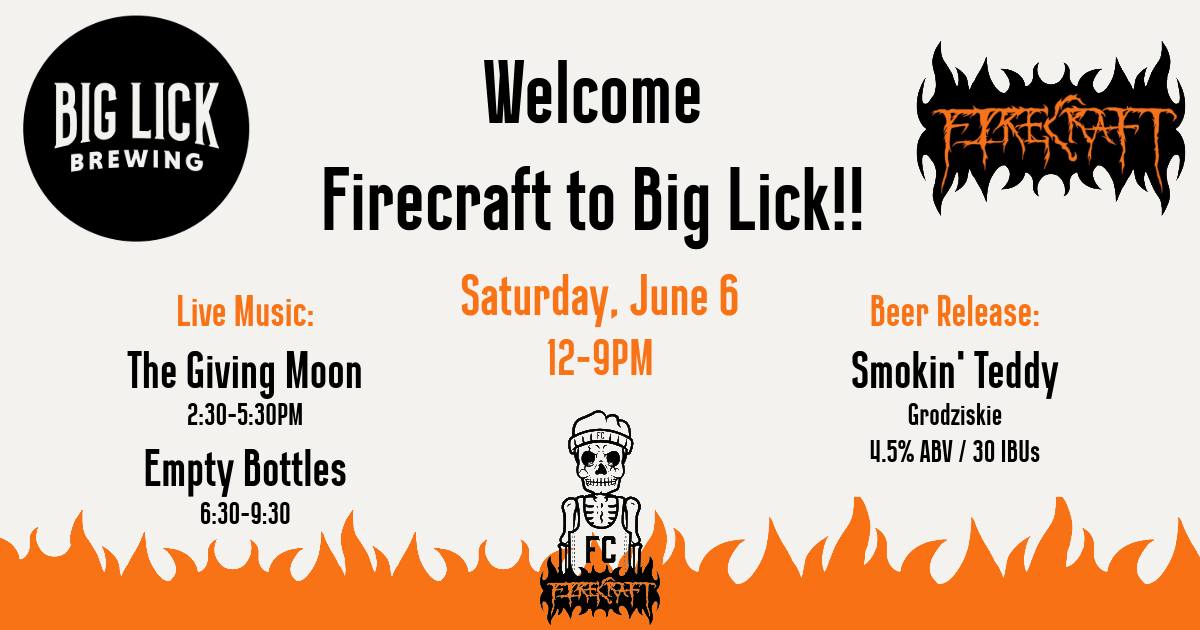 Firecraft Grand Opening at Big Lick Brewing