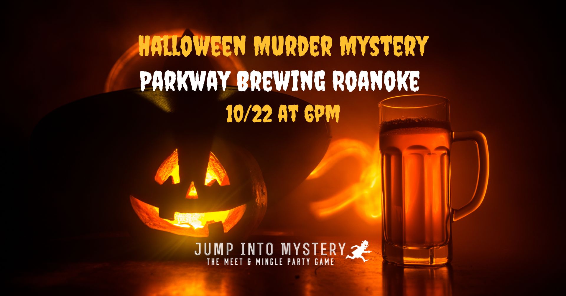 HALLOWEEN MURDER MYSTERY AT PARKWAY BREWING CO. (DOWNTOWN ROANOKE) - 10/22/26 AT 6PM