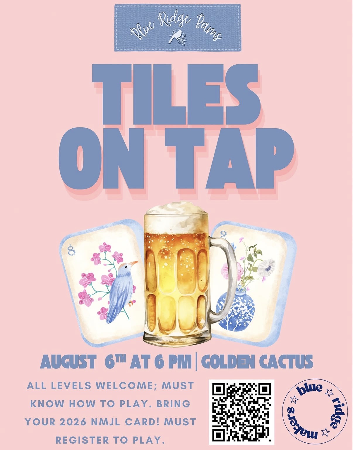 Tiles on Tap with Blue Ridge Bams