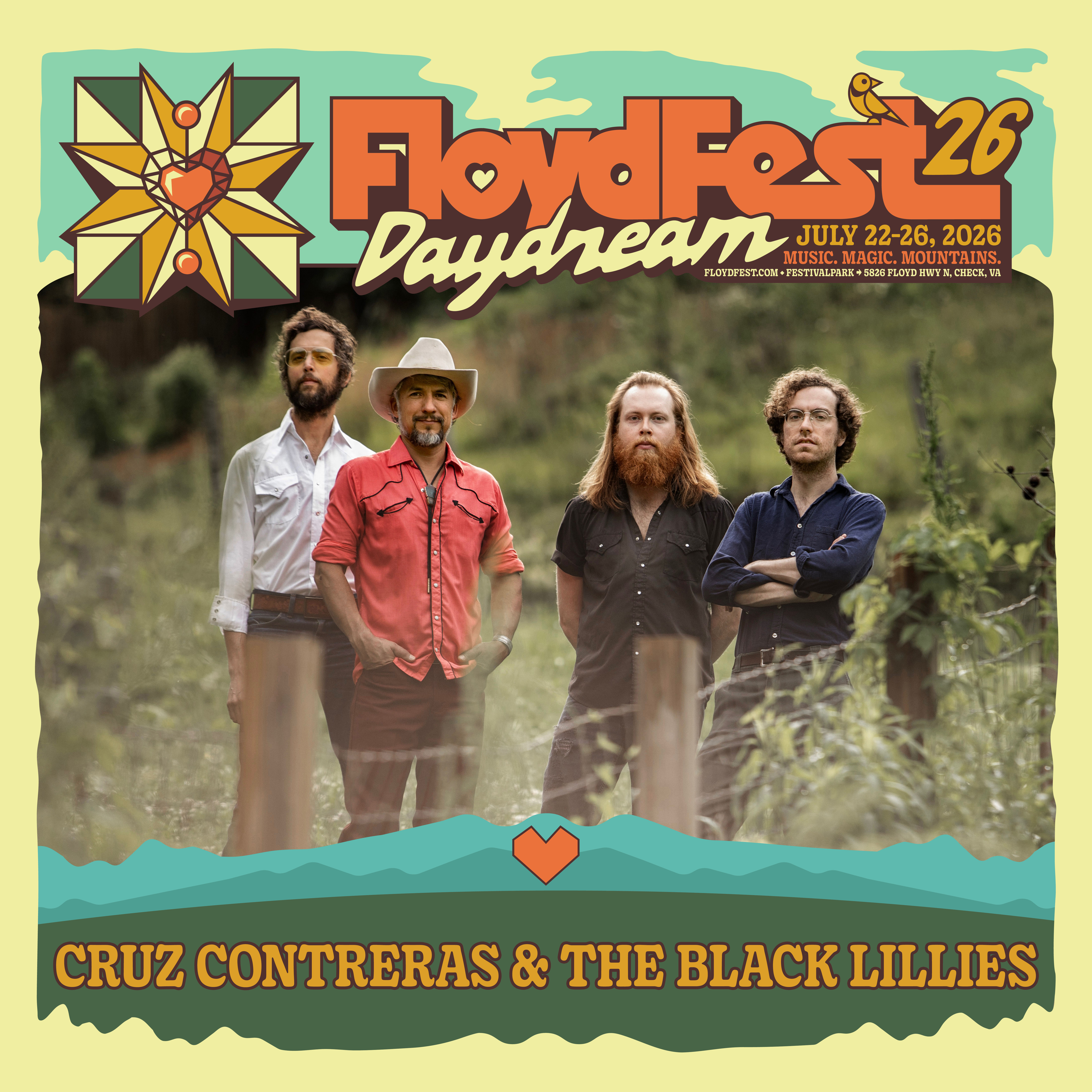 Cruz Contreras & The Black Lillies @ FloydFest 2026
