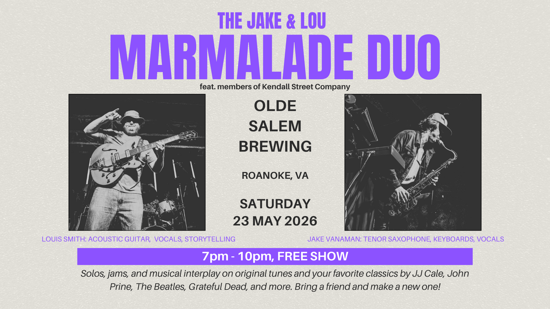 The Jake & Lou Marmalade Duo