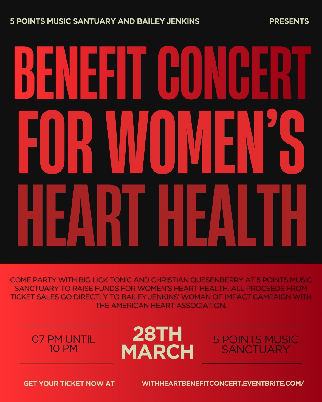 Benefit Concert For Women's Heart Health