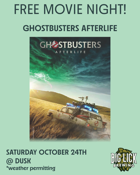 Free Movie Night at Big Lick: Ghostbusters Afterlife